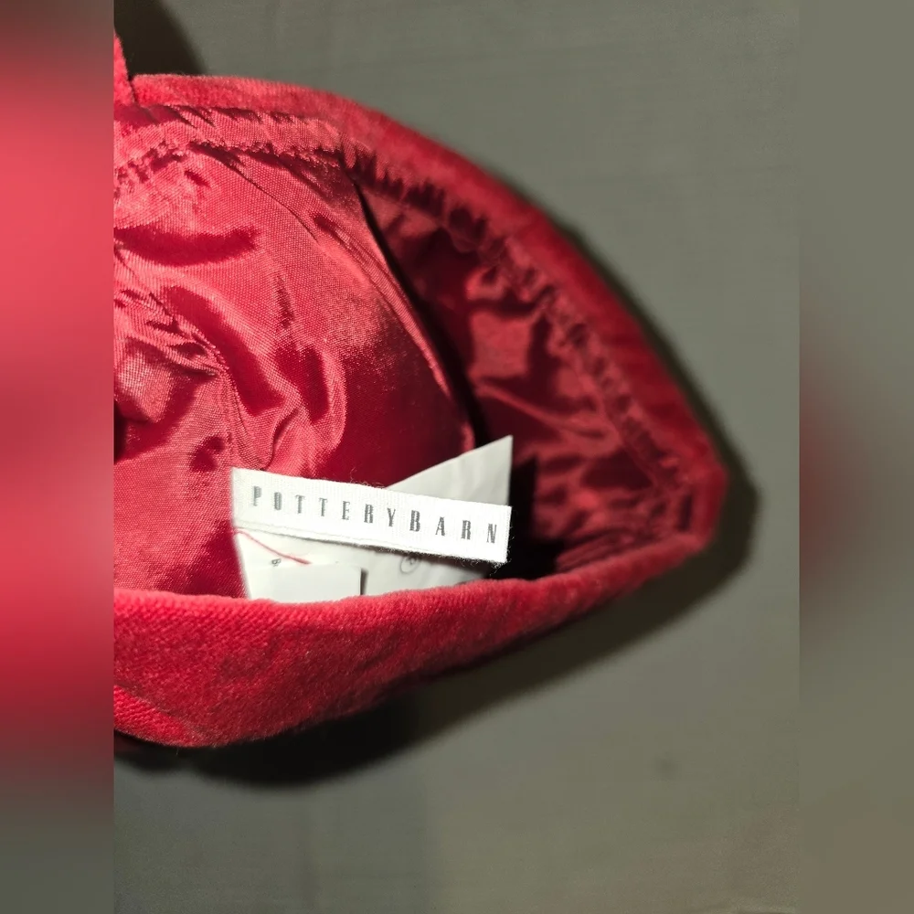 Pottery Barn Red Velvet Stocking